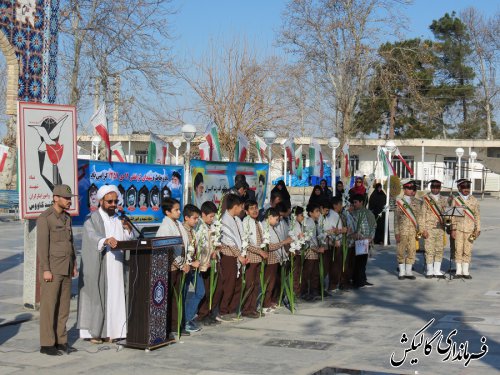 گلزار شهداي واقعه 12دي گالیکش عطرافشانی شد