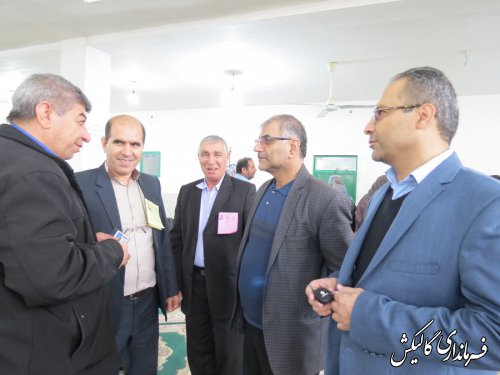 حضور چشم گیر مردم در پای صندوق‌های اخذ رای در شهرستان گالیکش 