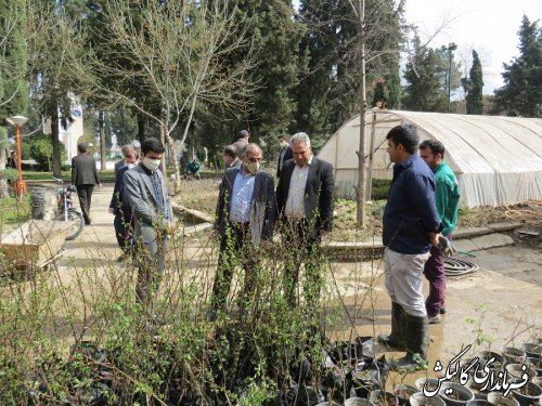 بازدید فرماندار شهرستان گالیکش از شهرداری این شهر؛