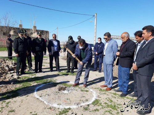 عملیات اجرایی پاسگاه انتظامی روستای ینقاق شهرستان گالیکش آغاز شد