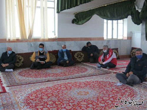 جلسه هماهنگی کمیته سلامت دهستان نیلکوه گالیکش در روستای فارسیان برگزار شد 