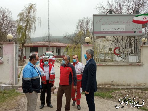 بازدید فرماندار گالیکش از پایگاه‌های‌ امداد و نجات مستقر در شهرستان