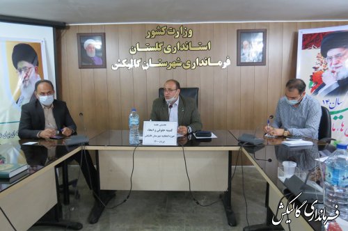 اولین جلسه کمیته حقوقی و امحاء حوزه انتخابیه شهرستان گالیکش برگزار شد