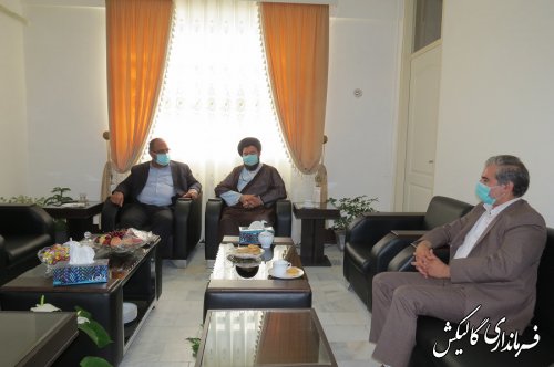 دیدار امام جمعه گالیکش با فرماندار شهرستان