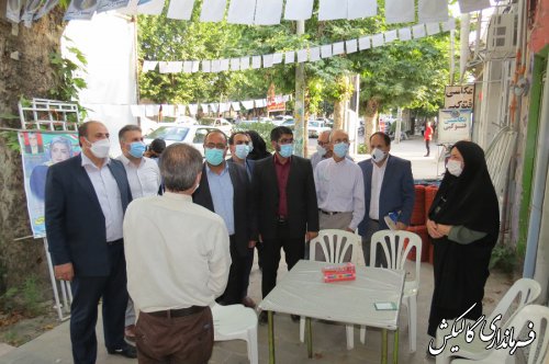 بازدید فرماندار گالیکش از ستادهای تبلیغاتی نامزدهای انتخابات