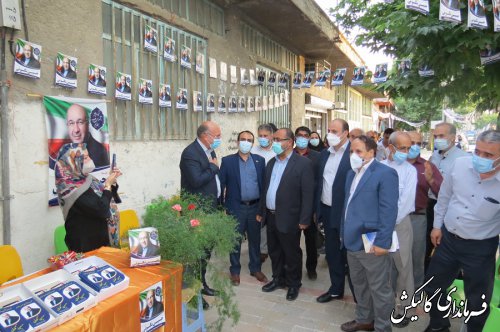 بازدید فرماندار گالیکش از ستادهای تبلیغاتی نامزدهای انتخابات