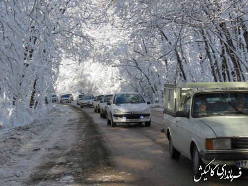 تردد در تمامی محورهای مواصلاتی شهرستان برقرار است 