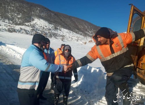 بازدید میدانی فرماندار گالیکش از محور کوهستانی گالیکش به حسین‌آباد کالپوش