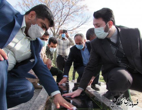 گلزار شهدا و شهید مدافع حرم دهستان ینقاق غبارروبی و عطرافشانی شد