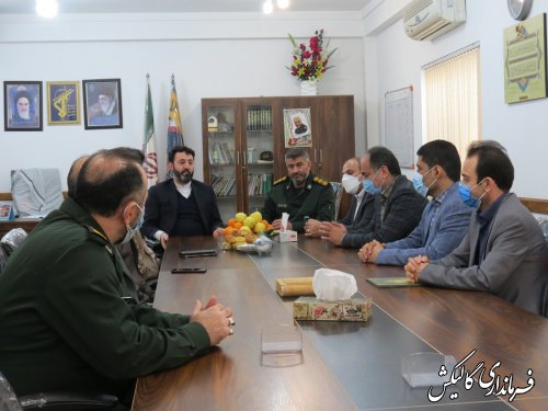 فرماندار گالیکش با فرمانده و جمعی از پاسداران ناحیه سپاه شهرستان دیدار کرد