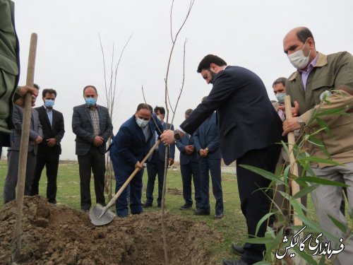 مراسم درختکاری در روستای ینقاق بخش مرکزی گالیکش برگزار شد 