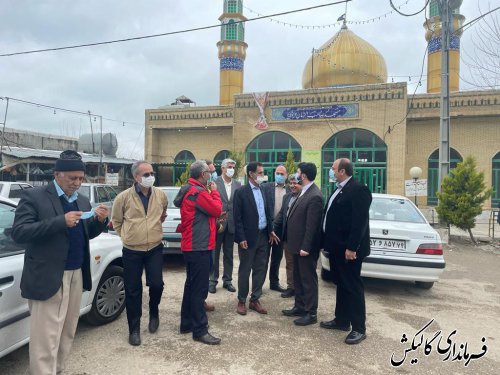 بازدید فرماندار و اعضای ستاد خدمات سفر گالیکش از مساجد بین راهی شهرستان