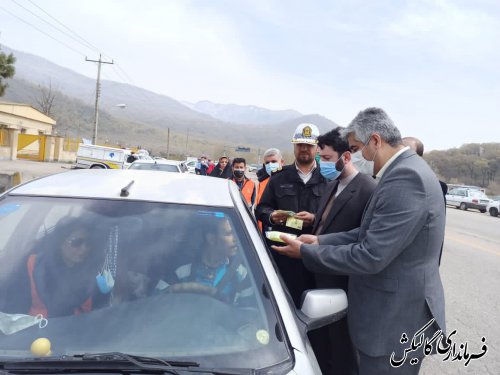 طرح ترافیکی پویش "منفی ۲۰" در ورودی شرقی استان گلستان به مسافران نوروزی توصیه و ارائه می‌شود