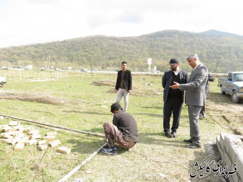 بازدید فرماندار گالیکش از محل برپایی جشنواره‌های نوروزی فرهنگ و اقتصاد روستا در شهرستان