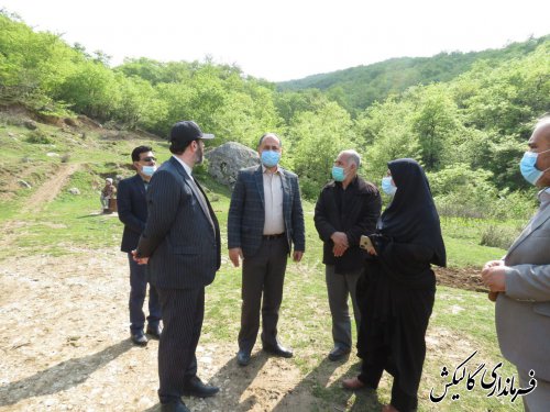 بازدید فرماندار گالیکش از محل برپایی جشنواره‌های نوروزی فرهنگ و اقتصاد روستا در شهرستان