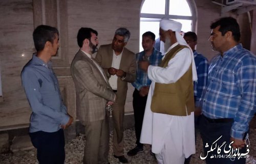 حضور فرماندار گالیکش و بخشدار لوه در ضیافت افطاری دارالحفاظ مرکزی اهل سنت روستای آق‌قمیش 