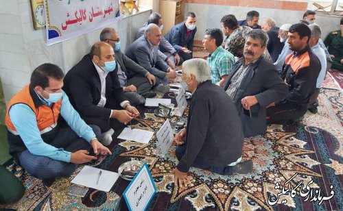 میزخدمت مسئولین در جمع مردم روستای قنات حاجی‌تاجی برگزار شد