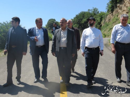 جاده کوهستانی روستای محروم سیجان گالیکش بهسازی می‌شود