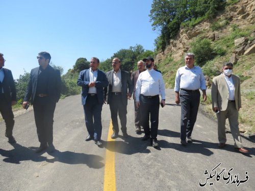 جاده کوهستانی روستای محروم سیجان گالیکش بهسازی می‌شود