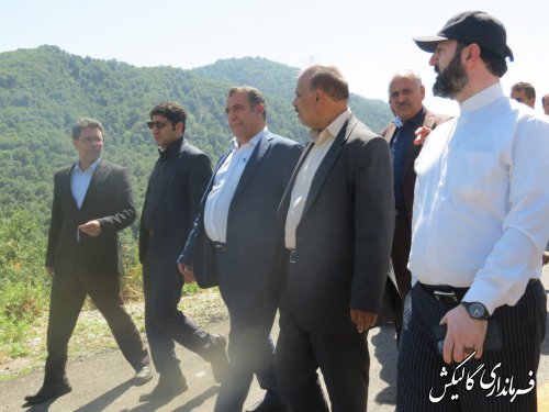 جاده کوهستانی روستای محروم سیجان گالیکش بهسازی می‌شود