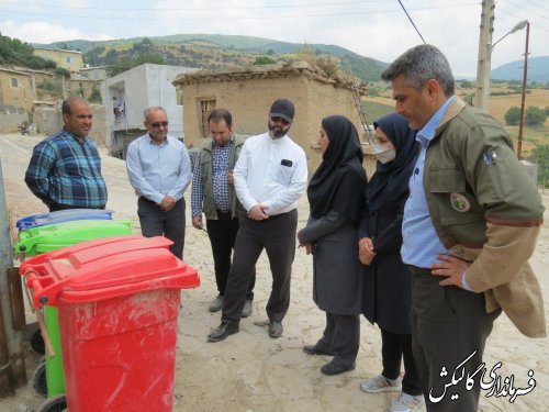 بازدید فرماندار گالیکش از پروژه‌های طرح‌ ترسیب کربن در پنج روستای بخش مرکزی