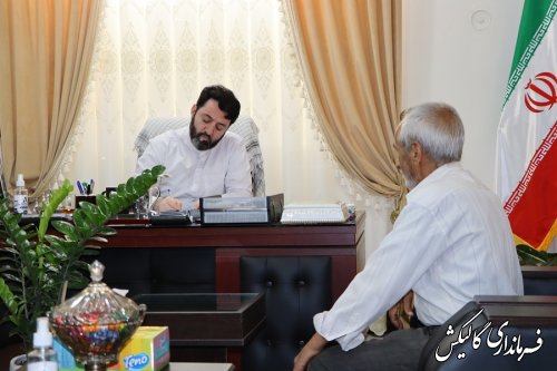 دیدار چهره به چهره فرماندار گالیکش با مردم شهرستان