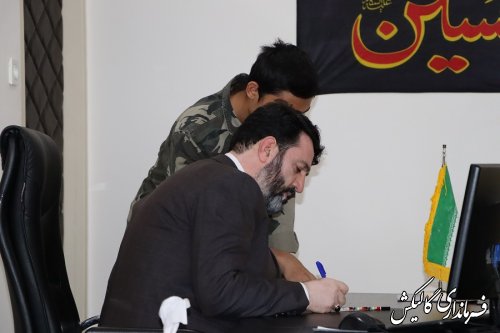 دیدار چهره به چهره فرماندار گالیکش با مردم شهرستان