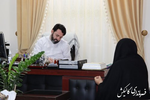 دیدار چهره به چهره فرماندار گالیکش با مردم شهرستان