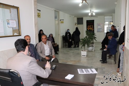 ملاقات چهره به چهره فرماندار گالیکش با مردم شهرستان برگزار شد