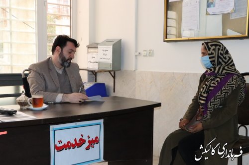 ملاقات چهره به چهره فرماندار گالیکش با مردم شهرستان برگزار شد