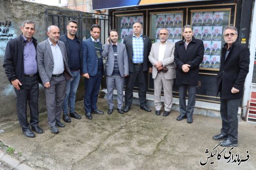 بازدید فرماندار و عوامل ستاد انتخابات شهرستان از دفاتر ستادهای انتخاباتی نامزدها در گالیکش