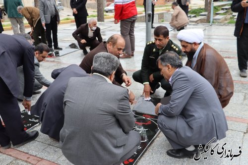 تجدید میثاق فرماندار و اعضای شورای اداری شهرستان گالیکش با آرمان‌های شهدا