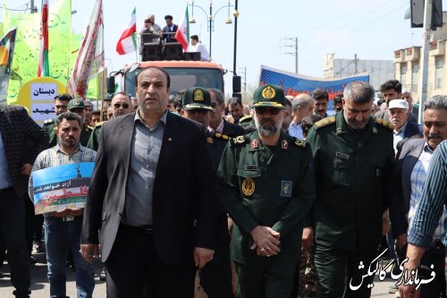 خروش و حضور مردم انقلابی گالیکش در راهپیمایی روز جهانی قدس 