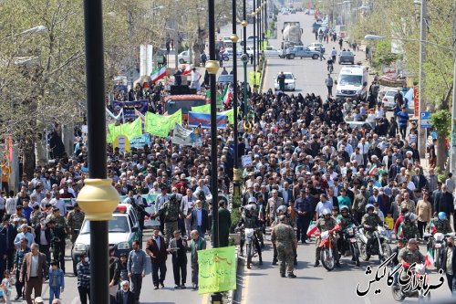 خروش و حضور مردم انقلابی گالیکش در راهپیمایی روز جهانی قدس 