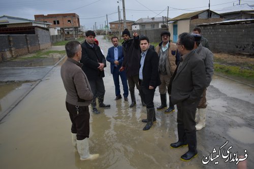 بازدید فرماندار گمیشان از رودخانه گرگان رود