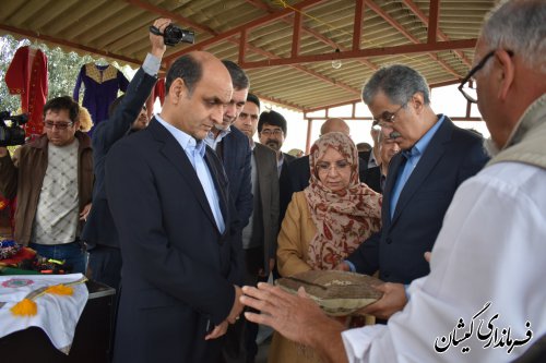 با همراهی فرماندار گمیشان؛ استاندار گلستان از همایش هنرمندان صنایع دستی در گمیشان بازدید کرد