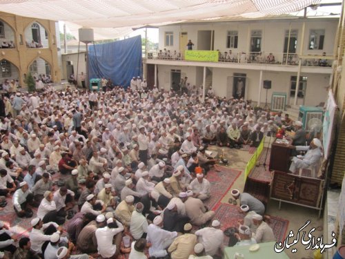 حضور فرماندار گمیشان در مراسم جشن فارغ التحصیلان حوزه علمیه قرنجیک خواجه خان