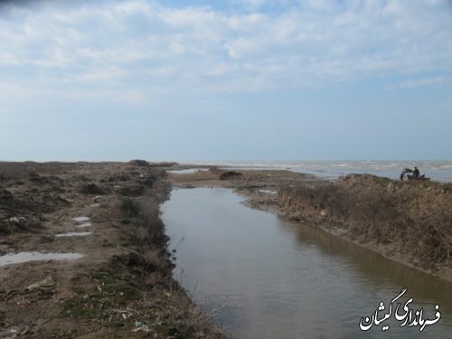 بازید از رودخانه گرگانرود حوزه استحفاظی شهرستان گمیشان