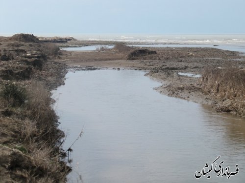 بازید از رودخانه گرگانرود حوزه استحفاظی شهرستان گمیشان