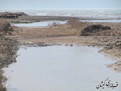 بازید از رودخانه گرگانرود حوزه استحفاظی شهرستان گمیشان