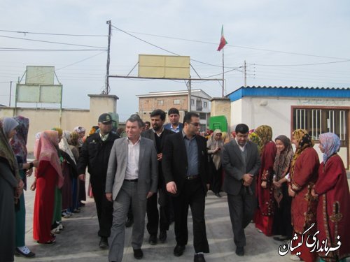 حضور فرماندار گمیشان درجشنواره طبخ غذاها وشیرینی جات بومی محلی وسنتی بانوان شهرستان