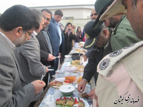 حضور فرماندار گمیشان درجشنواره طبخ غذاها وشیرینی جات بومی محلی وسنتی بانوان شهرستان