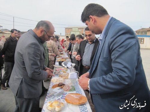 حضور فرماندار گمیشان درجشنواره طبخ غذاها وشیرینی جات بومی محلی وسنتی بانوان شهرستان