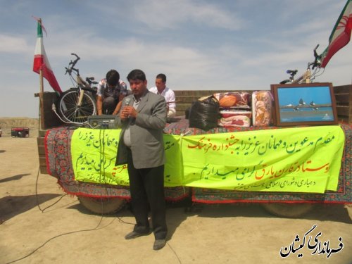 پیاده روی خانوادگی وجشنواره فرهنگ روستا ،در روستای سقرتپه بخش گلدشت برگزار شد