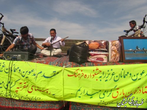 پیاده روی خانوادگی وجشنواره فرهنگ روستا ،در روستای سقرتپه بخش گلدشت برگزار شد