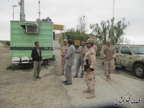 بازدید فرماندار گمیشان از  پاسگاه دریابانی شهرستان گمیشان