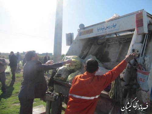 مراسم روز زمین پاک با حضور فرماندار گمیشان برگزار شد