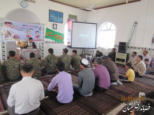 یادواره دوشهید پایگاه شهید فهمیده در شهرستان گمیشان برگزار شد