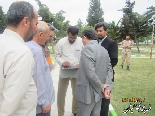 جانمایی یادمان شهدای گمنام در شهرستان گمیشان