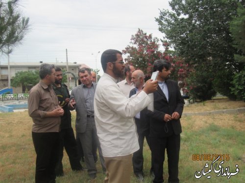 جانمایی یادمان شهدای گمنام در شهرستان گمیشان